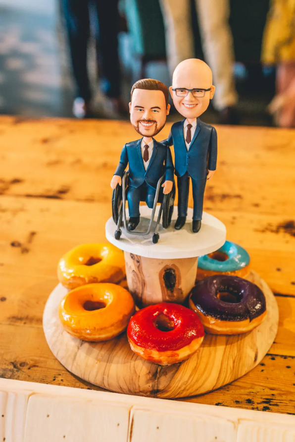 Gay Couple Wedding Cake Topper 