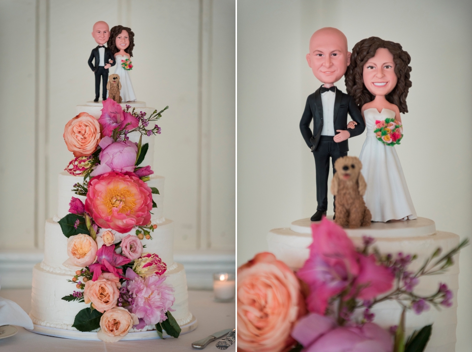 Welcoming Bride and Groom Wedding Cake Topper