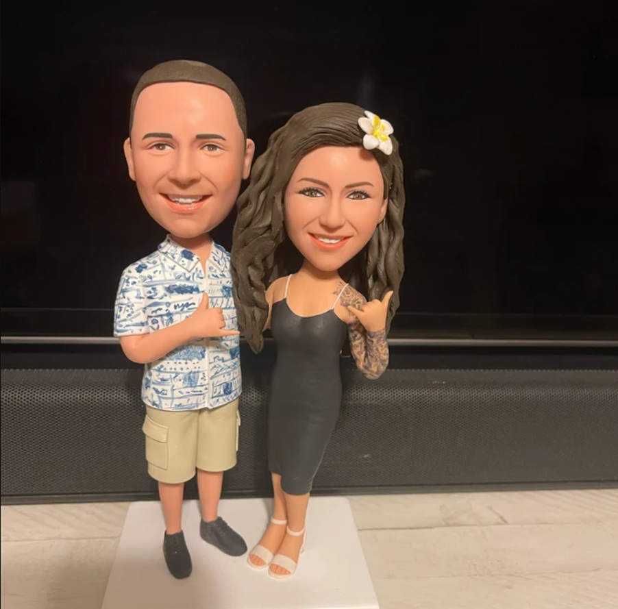 Beach Look Cake Topper for Couple