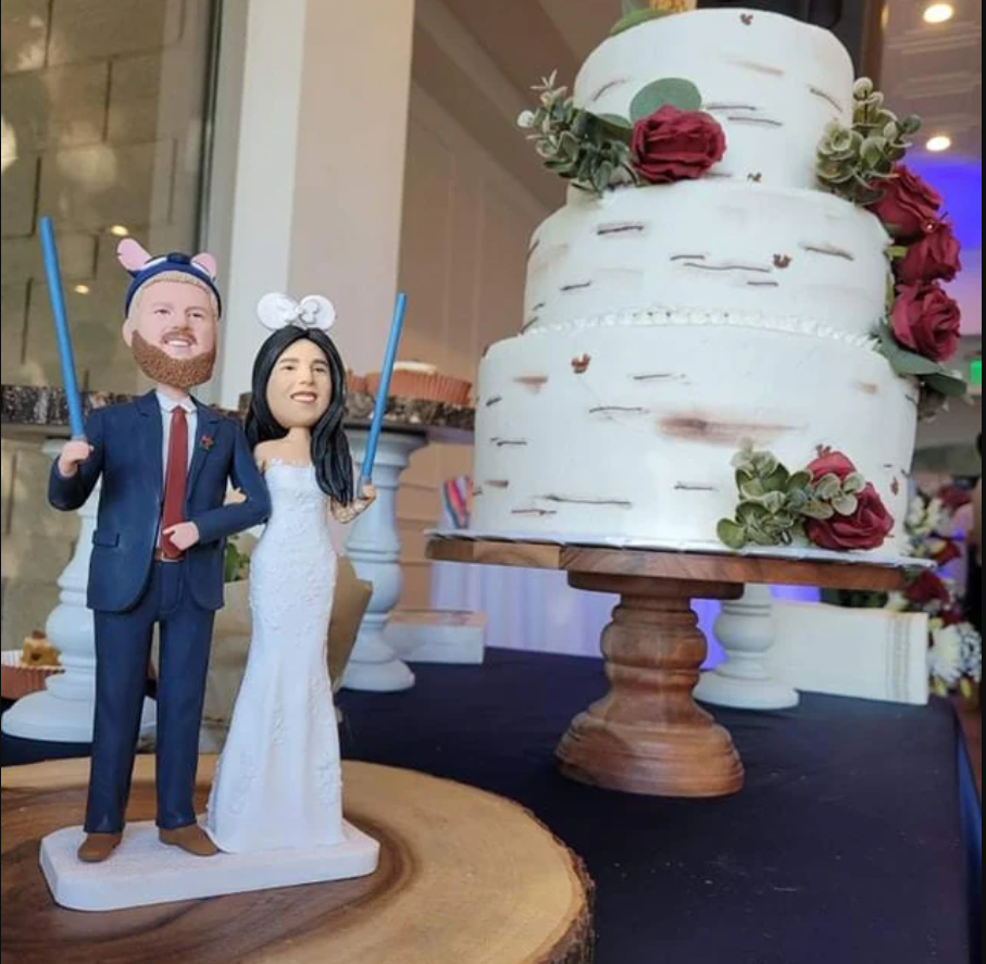 Naughty Couple Cake Topper
