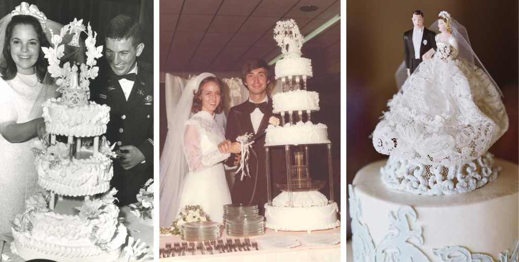 Variations of Couple Wedding Cake Toppers in different Era