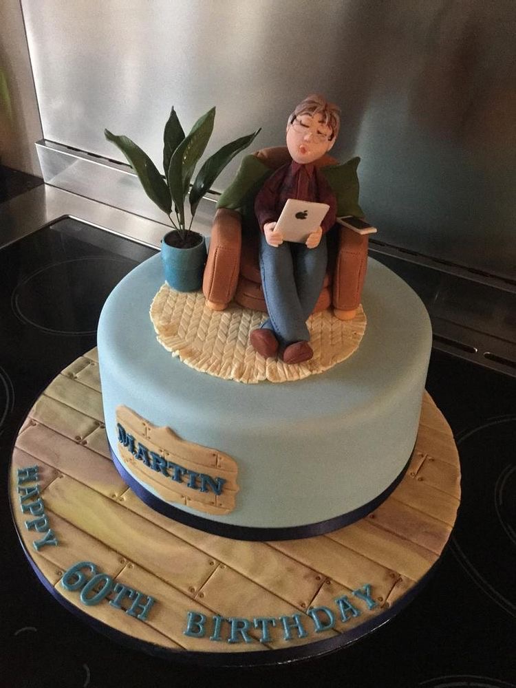 60th Birthday Father's Custom Cake Topper