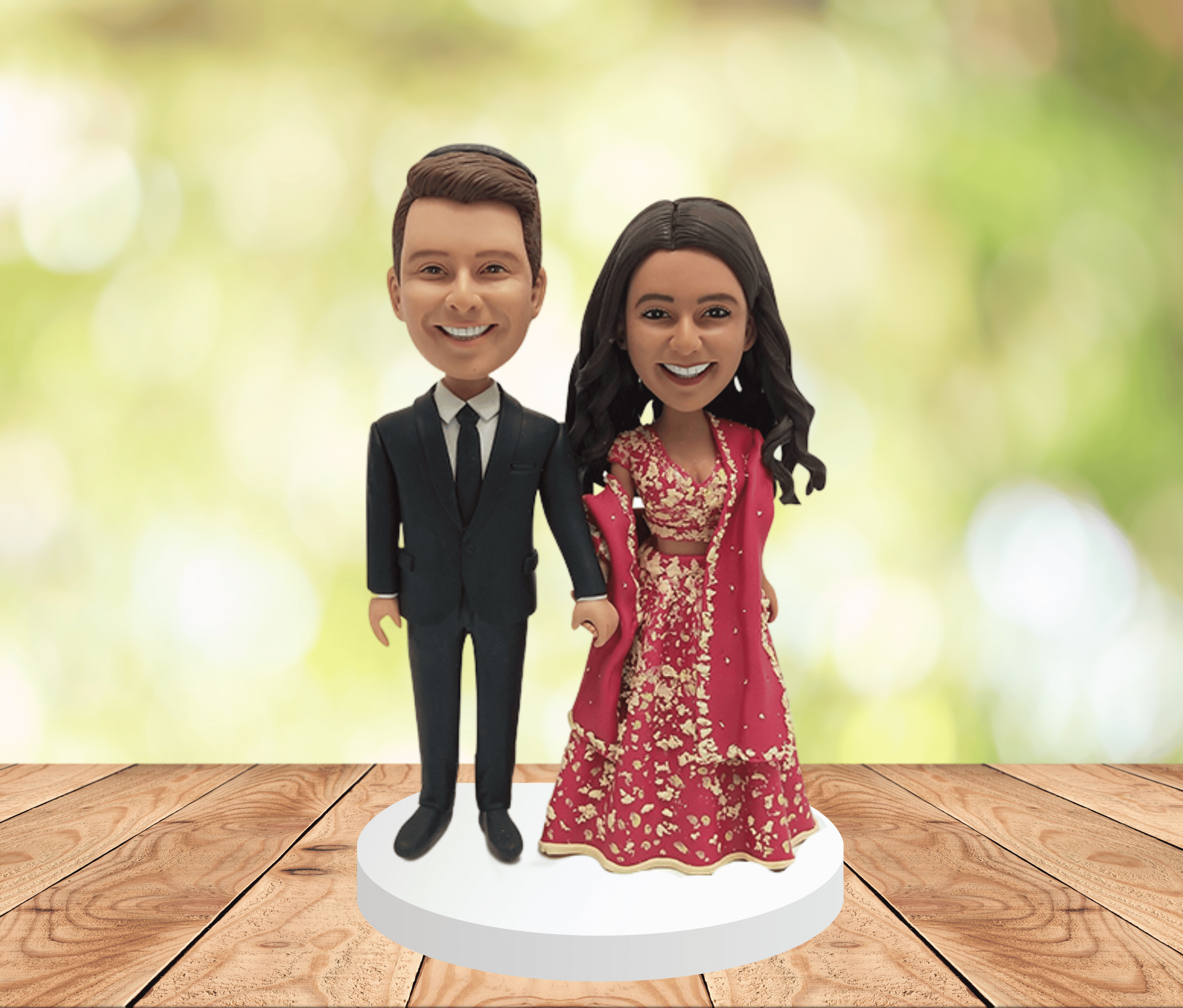 Classic Wedding Couple Cake Topper